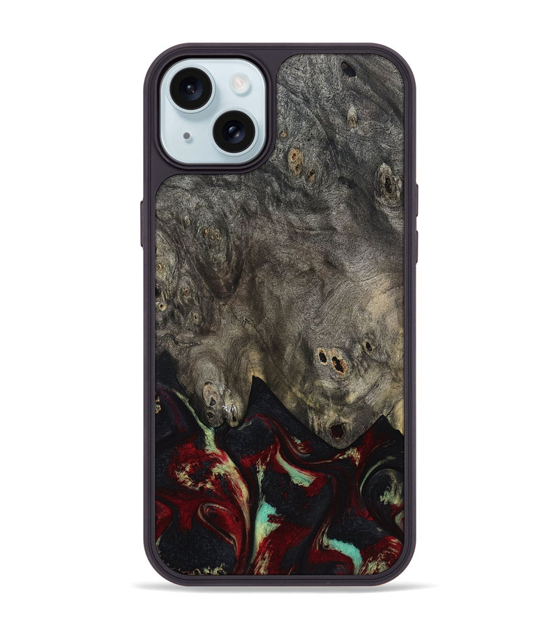 iPhone 15 Plus Wood Phone Case - Payten (Red, 819104)