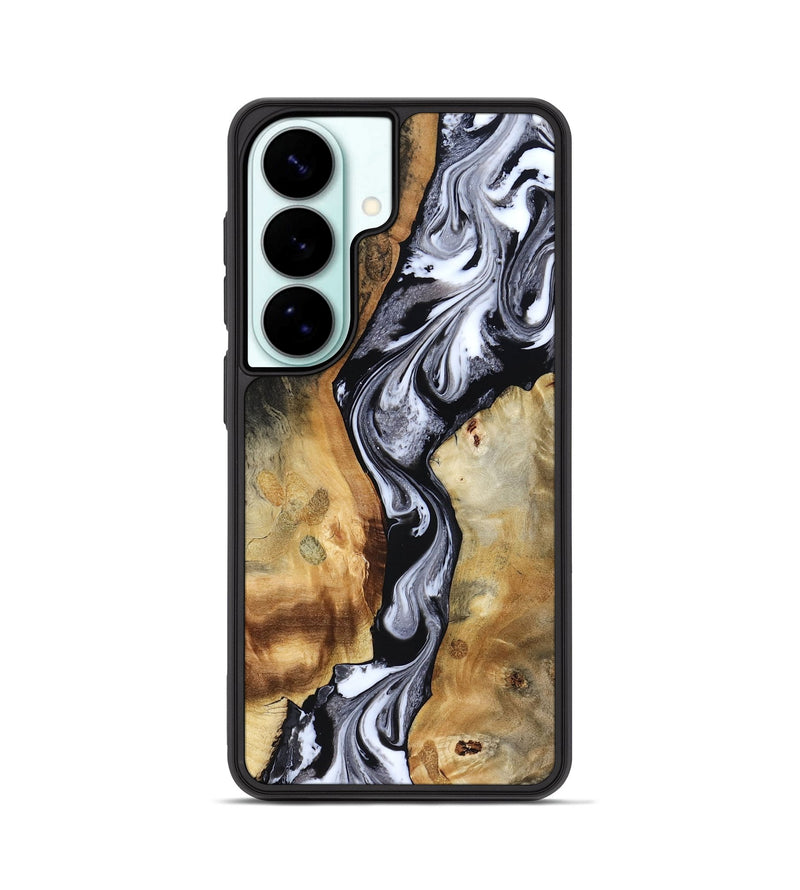 Galaxy S26 Wood Phone Case - Rosetta (Black & White, 819105)