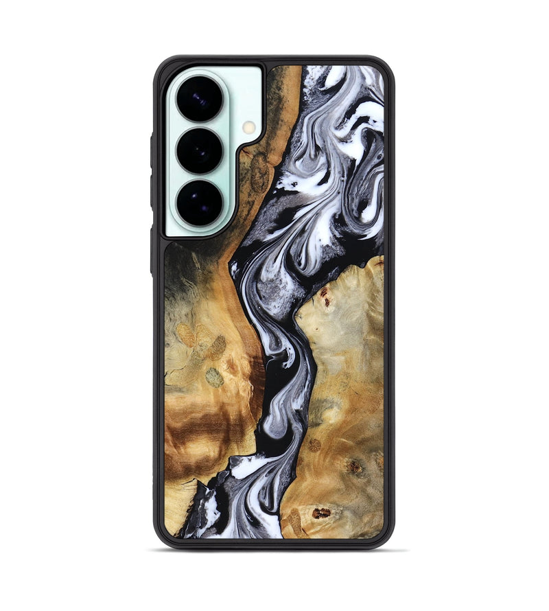 Galaxy S26 Plus Wood Phone Case - Rosetta (Black & White, 819105)