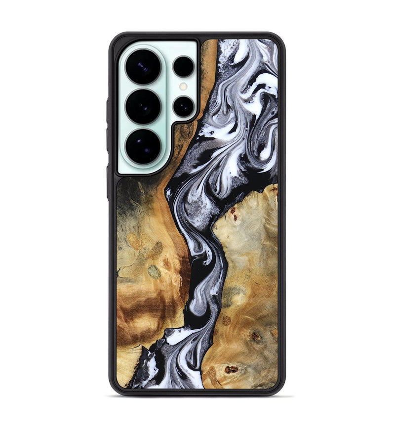 Galaxy S26 Ultra Wood Phone Case - Rosetta (Black & White, 819105)