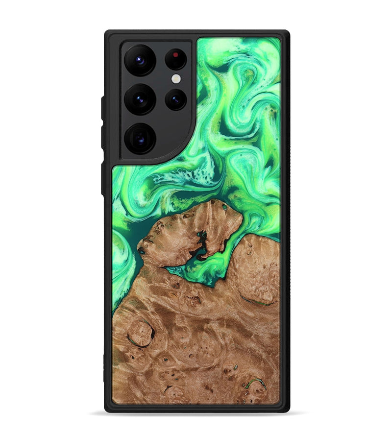 Galaxy S22 Ultra Wood Phone Case - Chris (Neon, 819106)