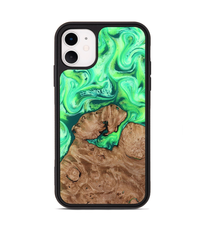 iPhone 11 Wood Phone Case - Chris (Neon, 819106)