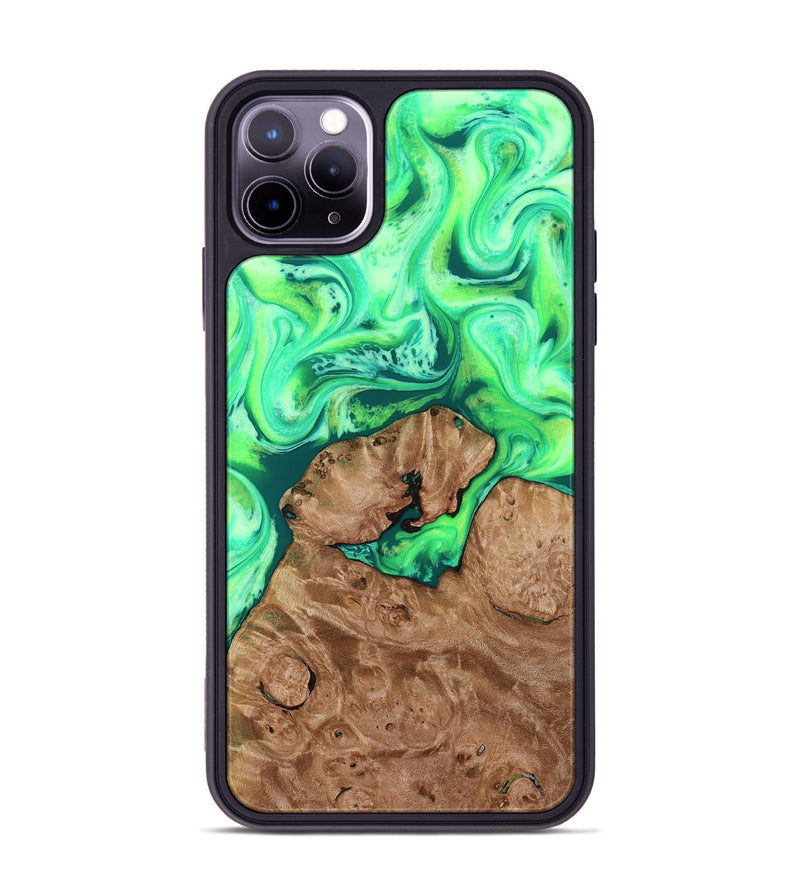 iPhone 11 Pro Max Wood Phone Case - Chris (Neon, 819106)