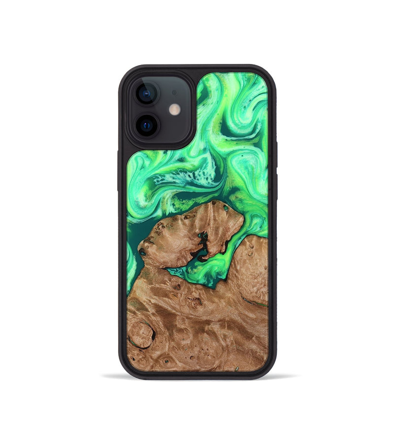 iPhone 12 mini Wood Phone Case - Chris (Neon, 819106)