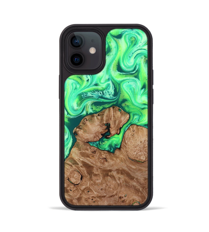 iPhone 12 Wood Phone Case - Chris (Neon, 819106)