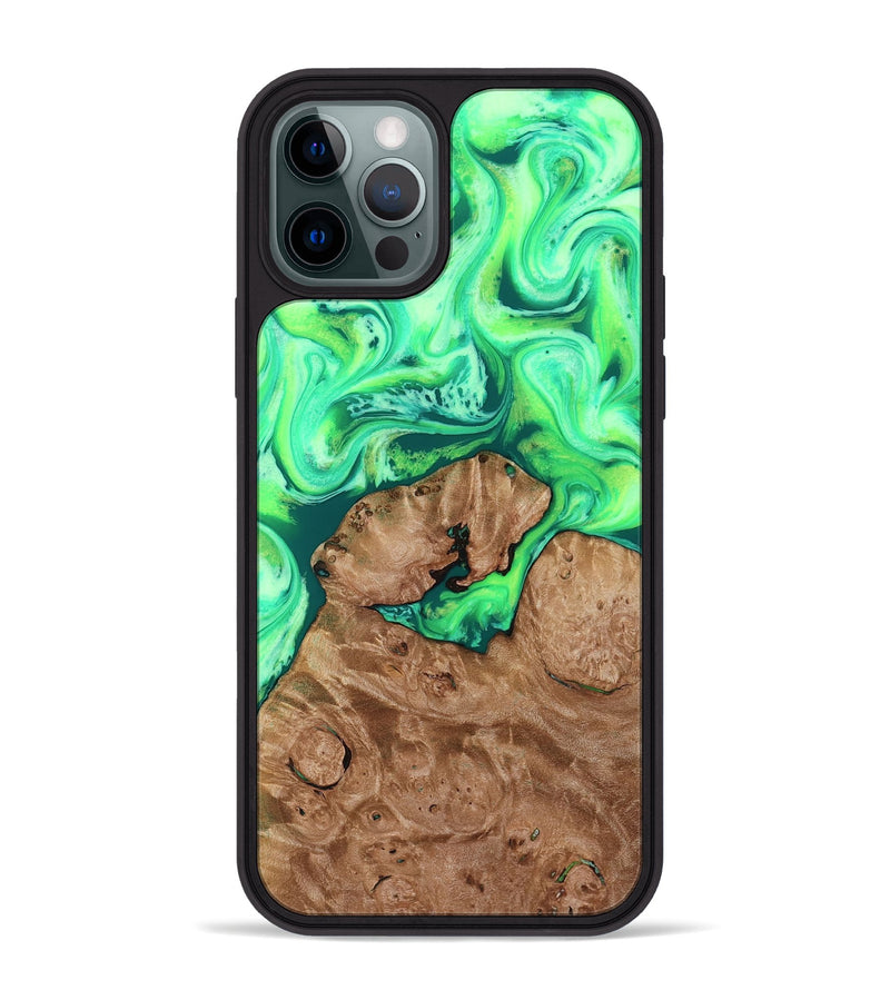 iPhone 12 Pro Max Wood Phone Case - Chris (Neon, 819106)