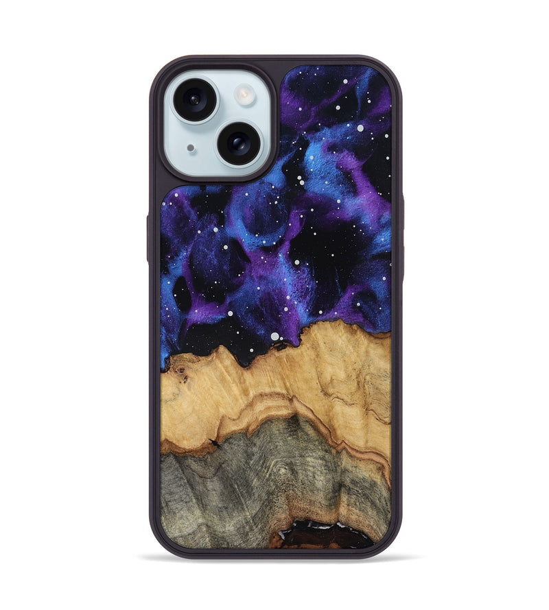 iPhone 15 Wood Phone Case - Jeanna (Cosmos, 819112)