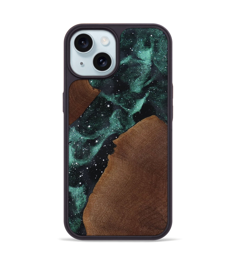 iPhone 15 Wood Phone Case - Clover (Cosmos, 819115)