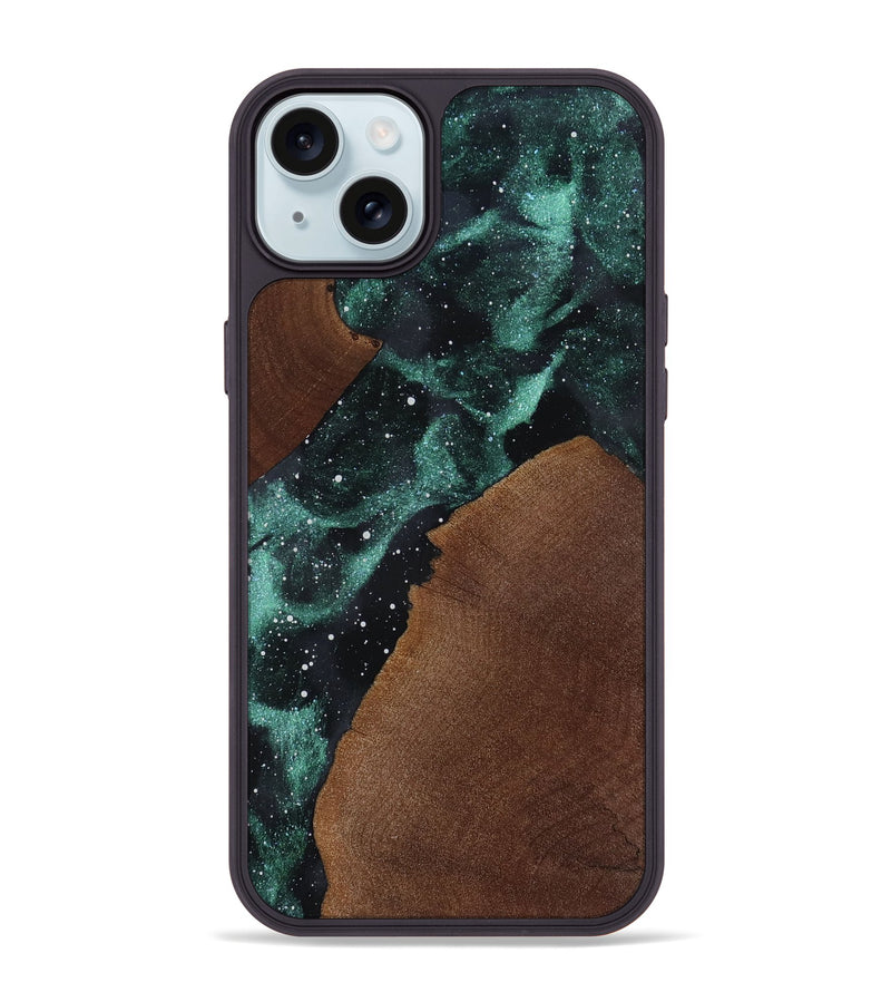 iPhone 15 Plus Wood Phone Case - Clover (Cosmos, 819115)