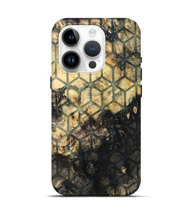 iPhone 15 Pro Wood Live Edge Phone Case - Janessa (Pattern, 819124)