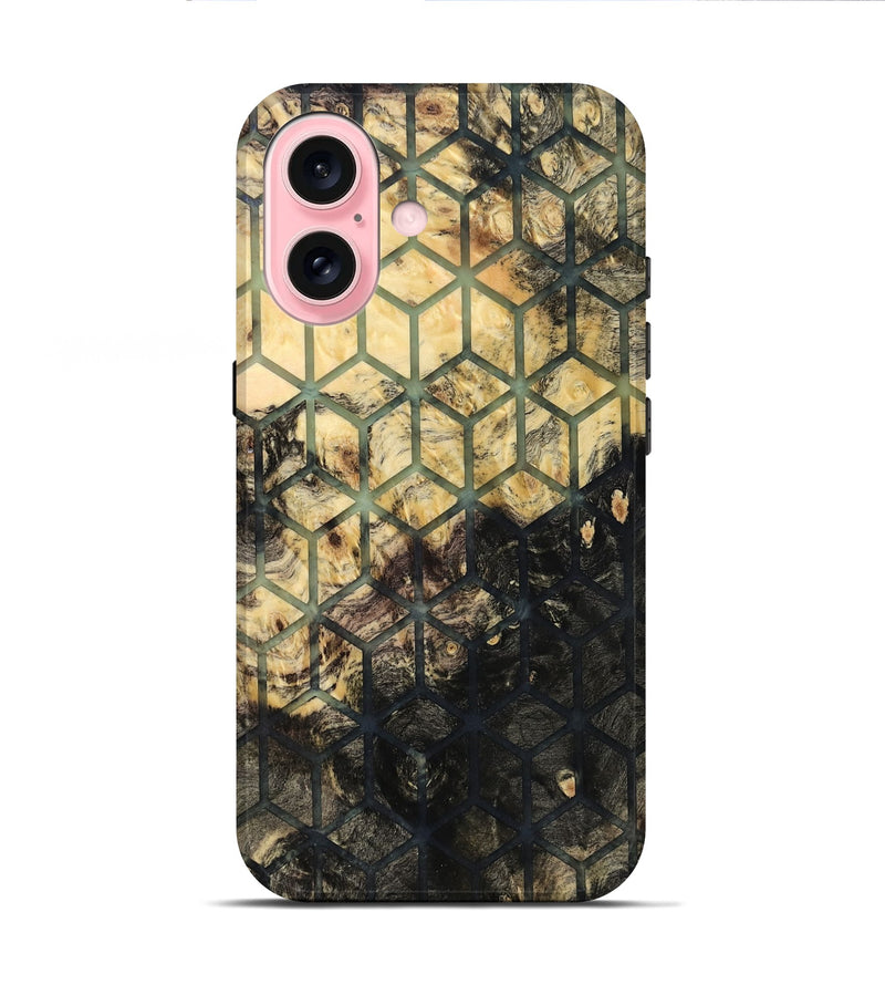 iPhone 16 Wood Live Edge Phone Case - Janessa (Pattern, 819124)
