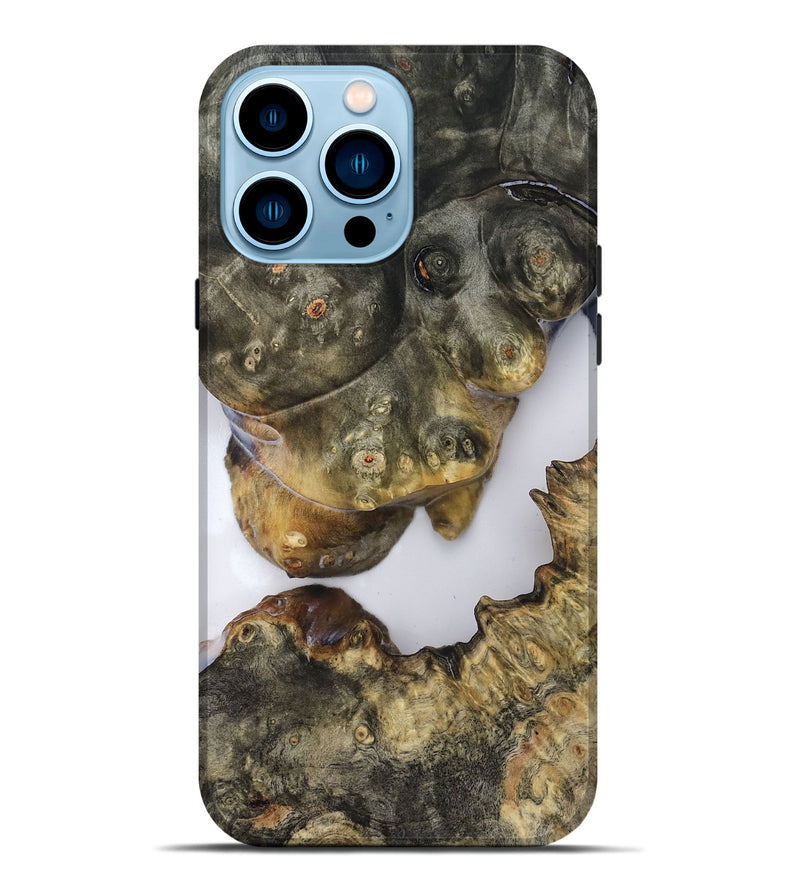 iPhone 14 Pro Max Wood Live Edge Phone Case - Jesiah (Clear, 819125)