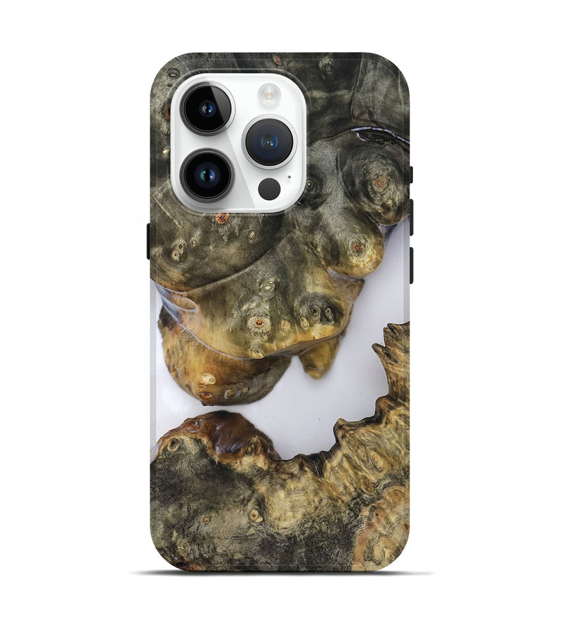 iPhone 15 Pro Wood Live Edge Phone Case - Jesiah (Clear, 819125)