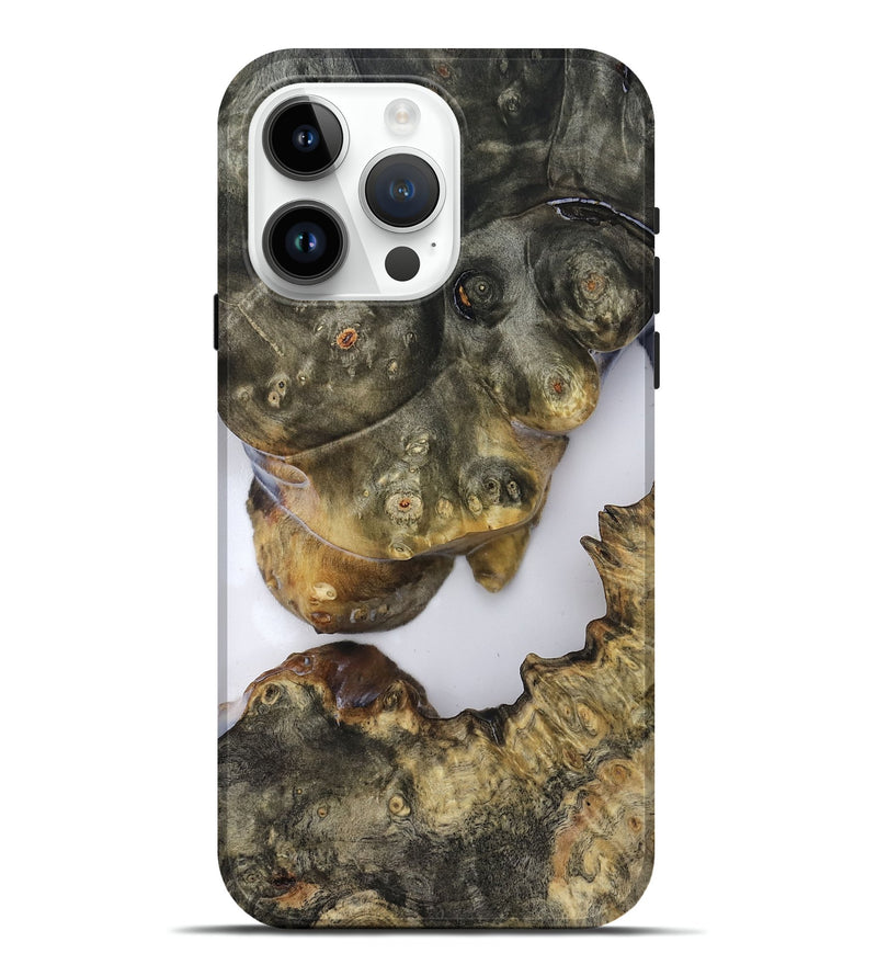 iPhone 15 Pro Max Wood Live Edge Phone Case - Jesiah (Clear, 819125)