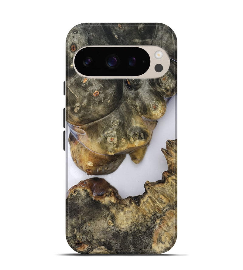 Pixel 9 Pro Wood Live Edge Phone Case - Jesiah (Clear, 819125)