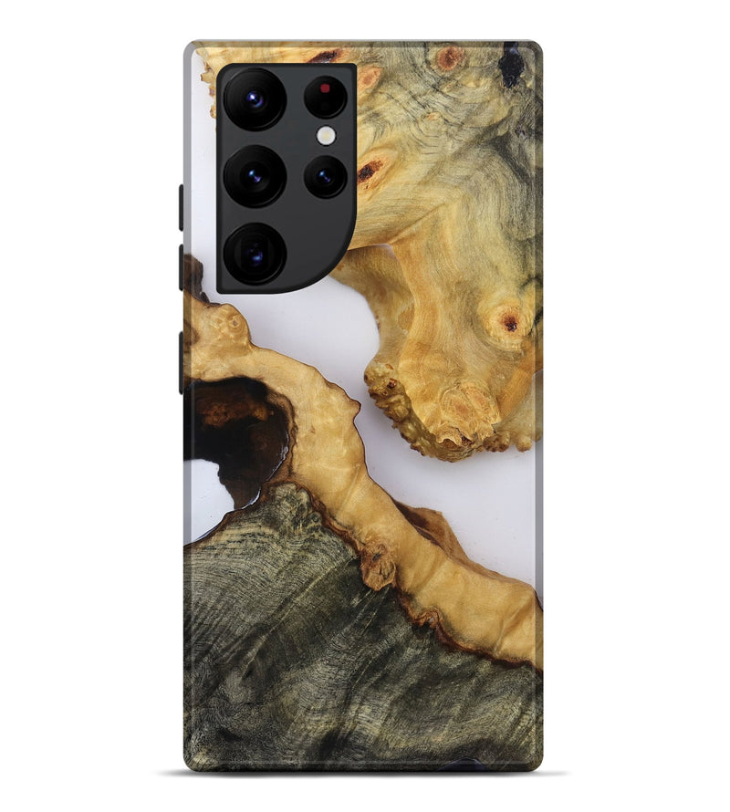 Galaxy S22 Ultra Wood Live Edge Phone Case - Emilie (Clear, 819126)
