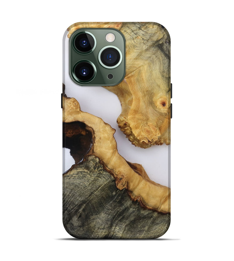 iPhone 13 Pro Wood Live Edge Phone Case - Emilie (Clear, 819126)