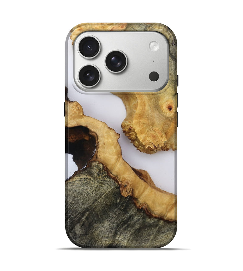 iPhone 17 Pro Wood Live Edge Phone Case - Emilie (Clear, 819126)