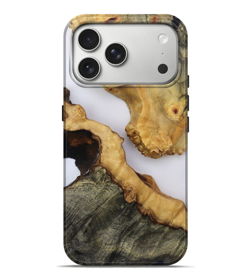 iPhone 17 Pro Max Wood Live Edge Phone Case - Emilie (Clear, 819126)