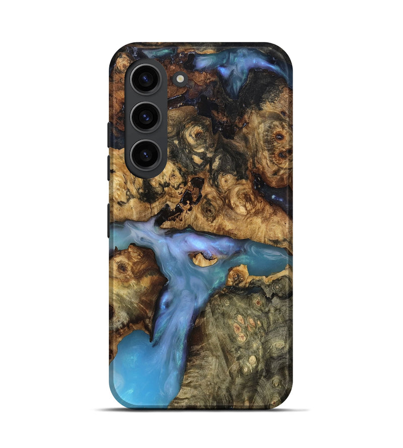 Galaxy S23 Wood Live Edge Phone Case - Ashly (Clear, 819127)