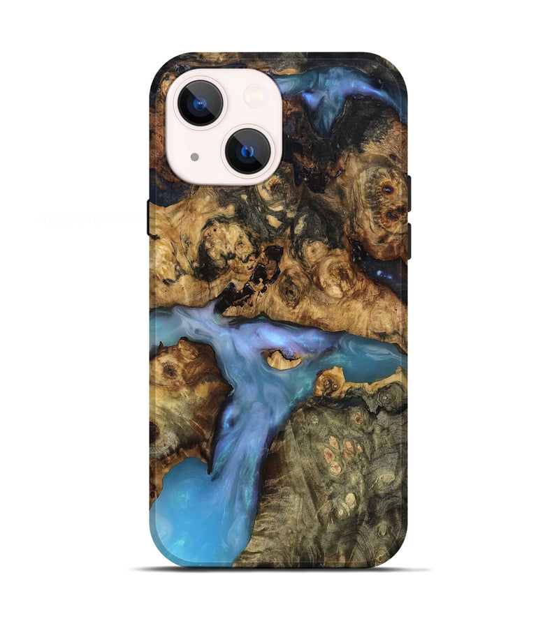 iPhone 13 Wood Live Edge Phone Case - Ashly (Clear, 819127)