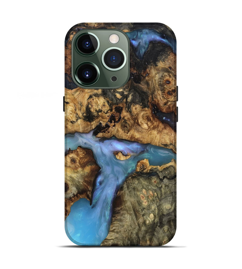 iPhone 13 Pro Wood Live Edge Phone Case - Ashly (Clear, 819127)