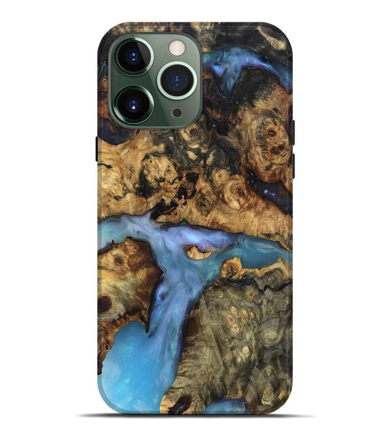 iPhone 13 Pro Max Wood Live Edge Phone Case - Ashly (Clear, 819127)