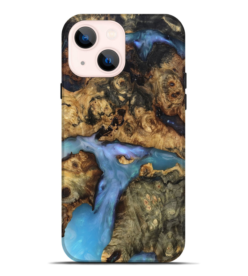 iPhone 14 Plus Wood Live Edge Phone Case - Ashly (Clear, 819127)