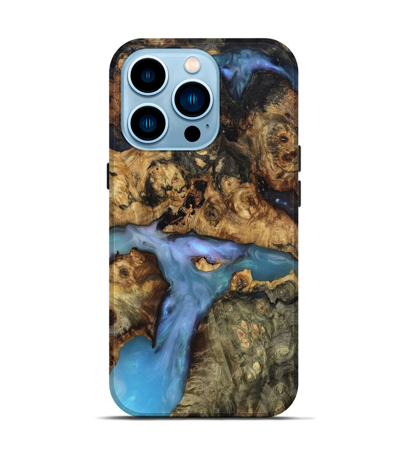 iPhone 14 Pro Wood Live Edge Phone Case - Ashly (Clear, 819127)