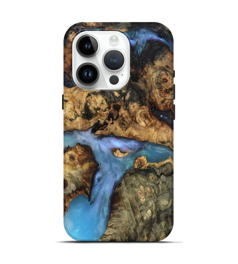 iPhone 15 Pro Wood Live Edge Phone Case - Ashly (Clear, 819127)