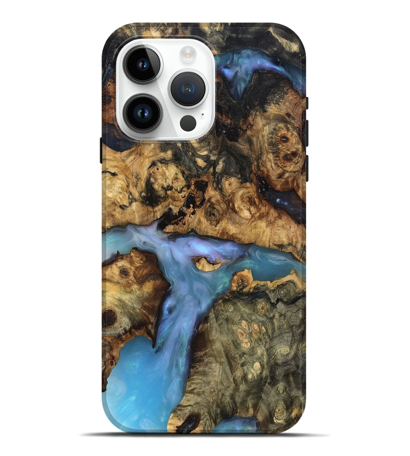 iPhone 15 Pro Max Wood Live Edge Phone Case - Ashly (Clear, 819127)
