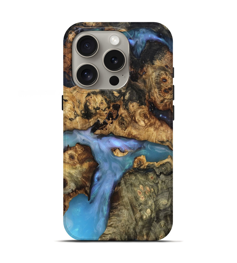 iPhone 16 Pro Wood Live Edge Phone Case - Ashly (Clear, 819127)