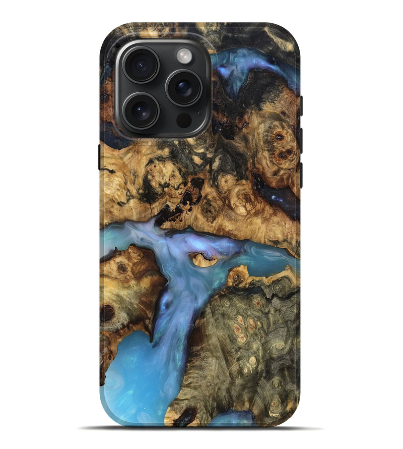 iPhone 16 Pro Max Wood Live Edge Phone Case - Ashly (Clear, 819127)