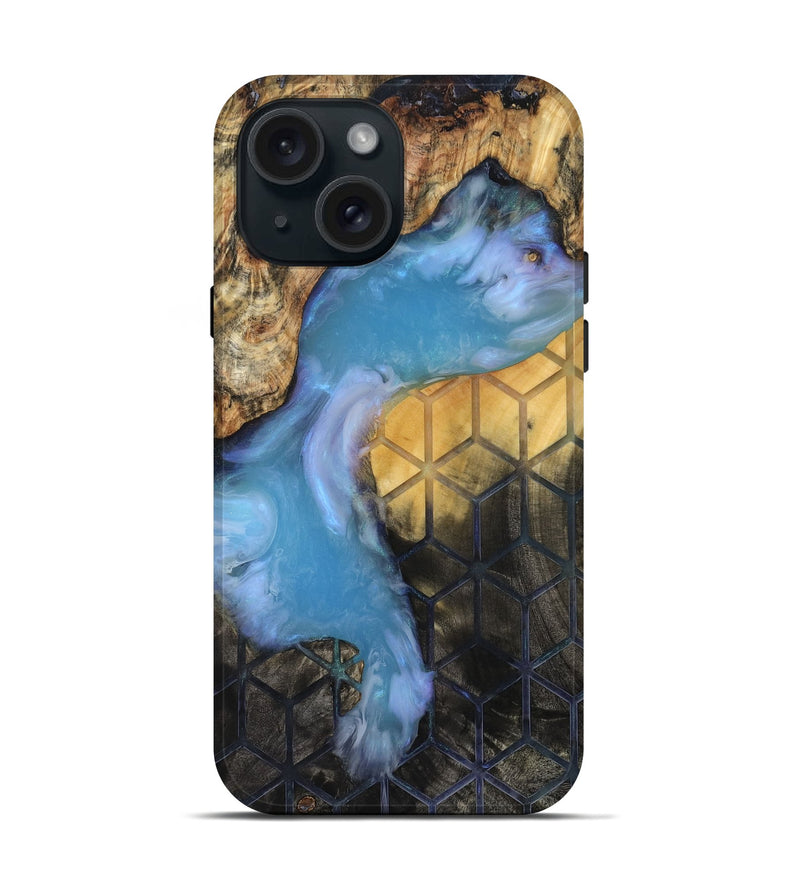 iPhone 15 Wood Live Edge Phone Case - Manuel (Pattern, 819129)