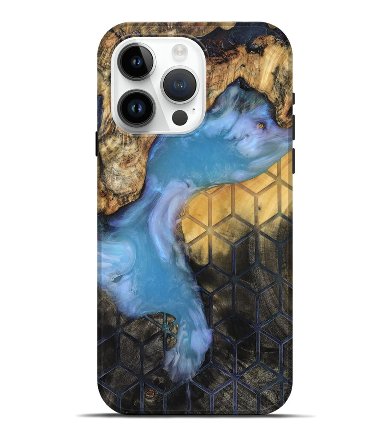 iPhone 15 Pro Max Wood Live Edge Phone Case - Manuel (Pattern, 819129)
