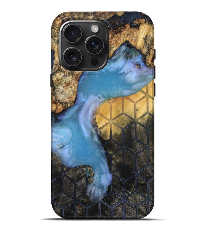 iPhone 16 Pro Max Wood Live Edge Phone Case - Manuel (Pattern, 819129)