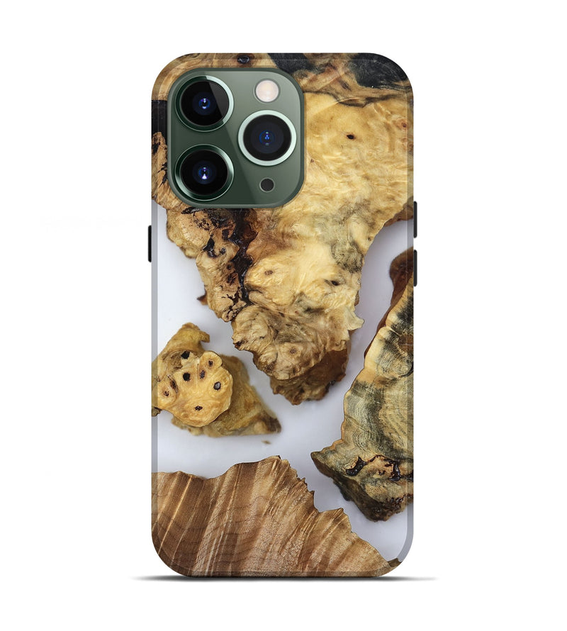 iPhone 13 Pro Wood Live Edge Phone Case - Javier (Clear, 819130)