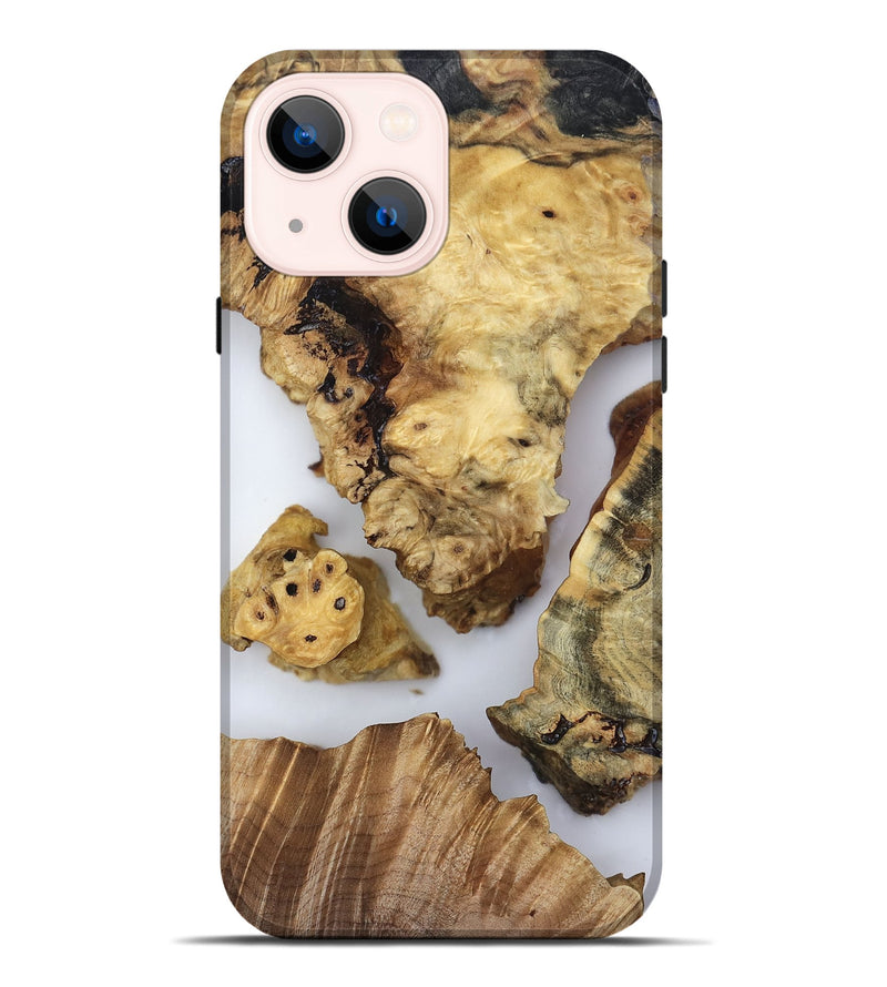 iPhone 14 Plus Wood Live Edge Phone Case - Javier (Clear, 819130)