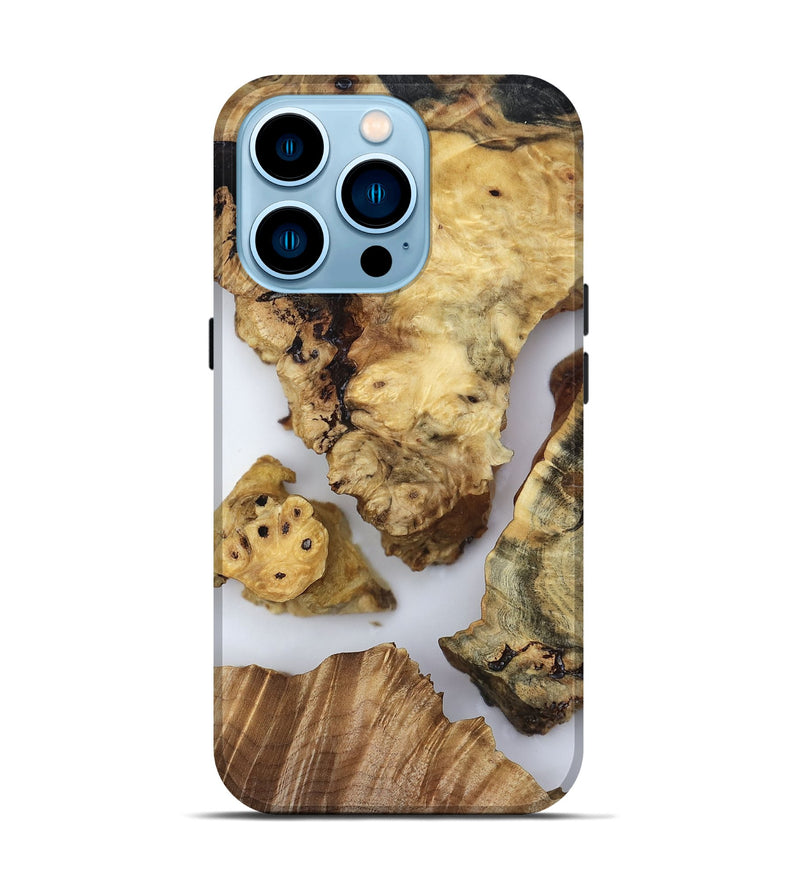 iPhone 14 Pro Wood Live Edge Phone Case - Javier (Clear, 819130)