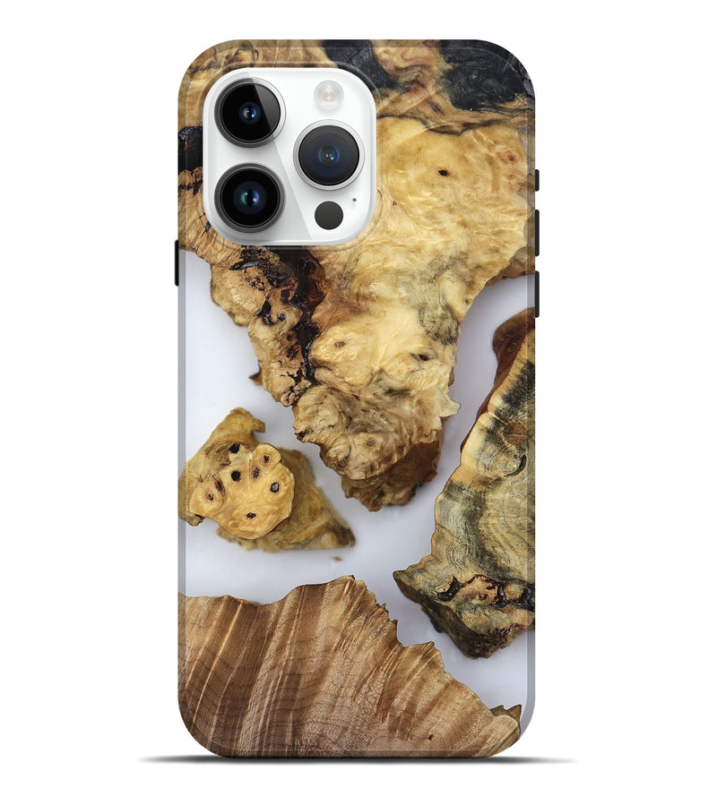 iPhone 15 Pro Max Wood Live Edge Phone Case - Javier (Clear, 819130)