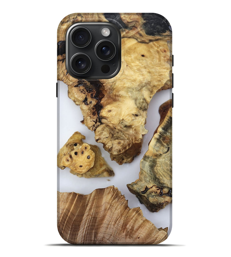 iPhone 16 Pro Max Wood Live Edge Phone Case - Javier (Clear, 819130)