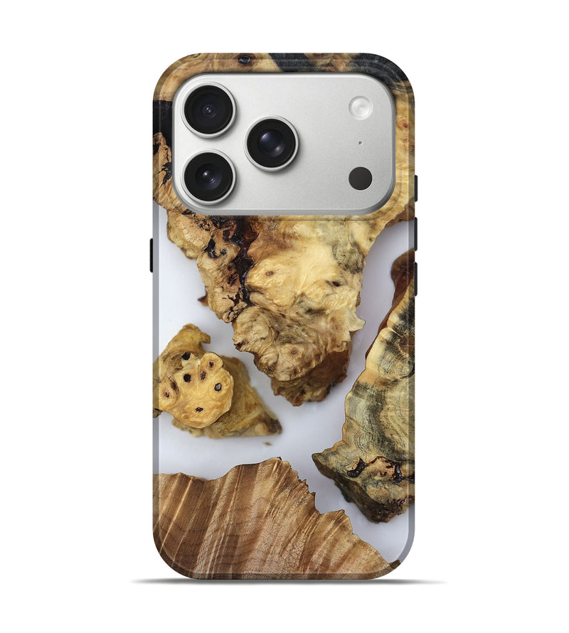iPhone 17 Pro Wood Live Edge Phone Case - Javier (Clear, 819130)