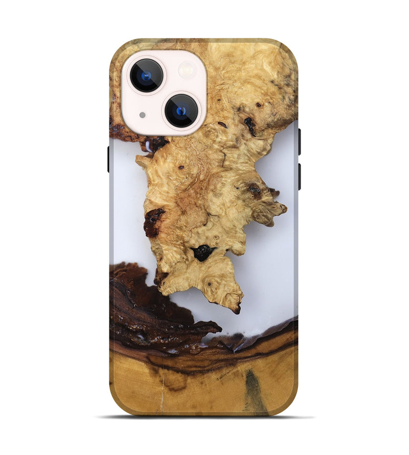 iPhone 14 Wood Live Edge Phone Case - Renata (Clear, 819131)