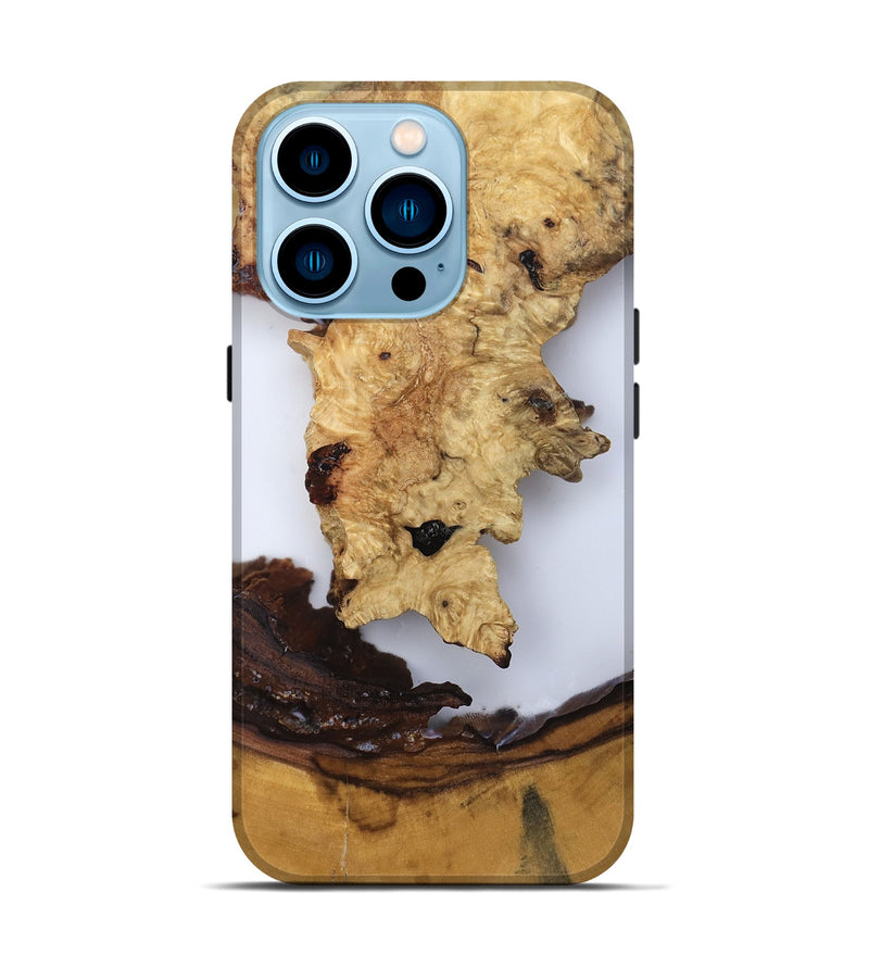 iPhone 14 Pro Wood Live Edge Phone Case - Renata (Clear, 819131)