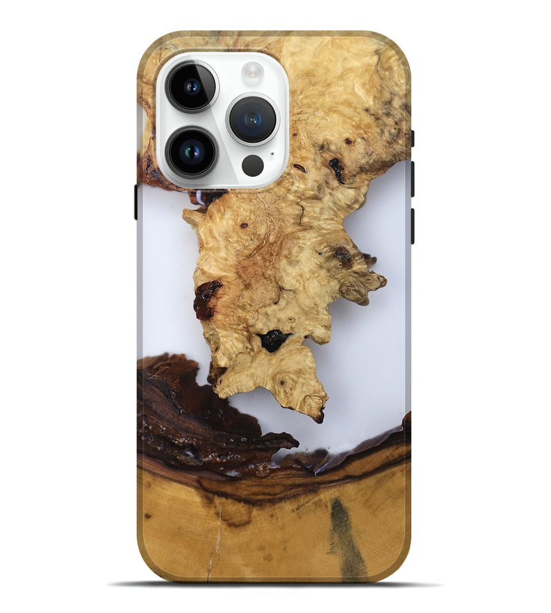 iPhone 15 Pro Max Wood Live Edge Phone Case - Renata (Clear, 819131)