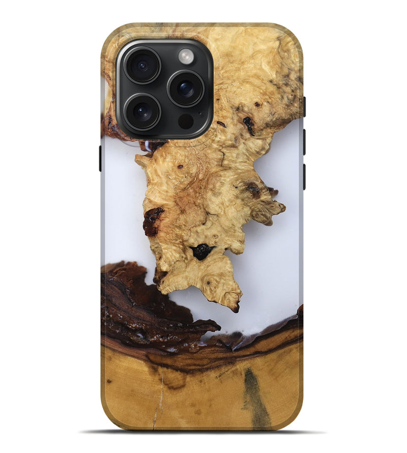 iPhone 16 Pro Max Wood Live Edge Phone Case - Renata (Clear, 819131)
