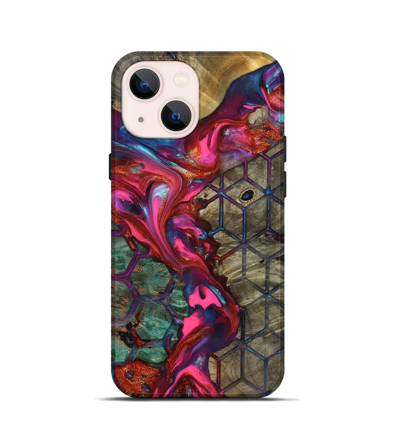 iPhone 13 mini Wood Live Edge Phone Case - Ayah (Pattern, 819132)