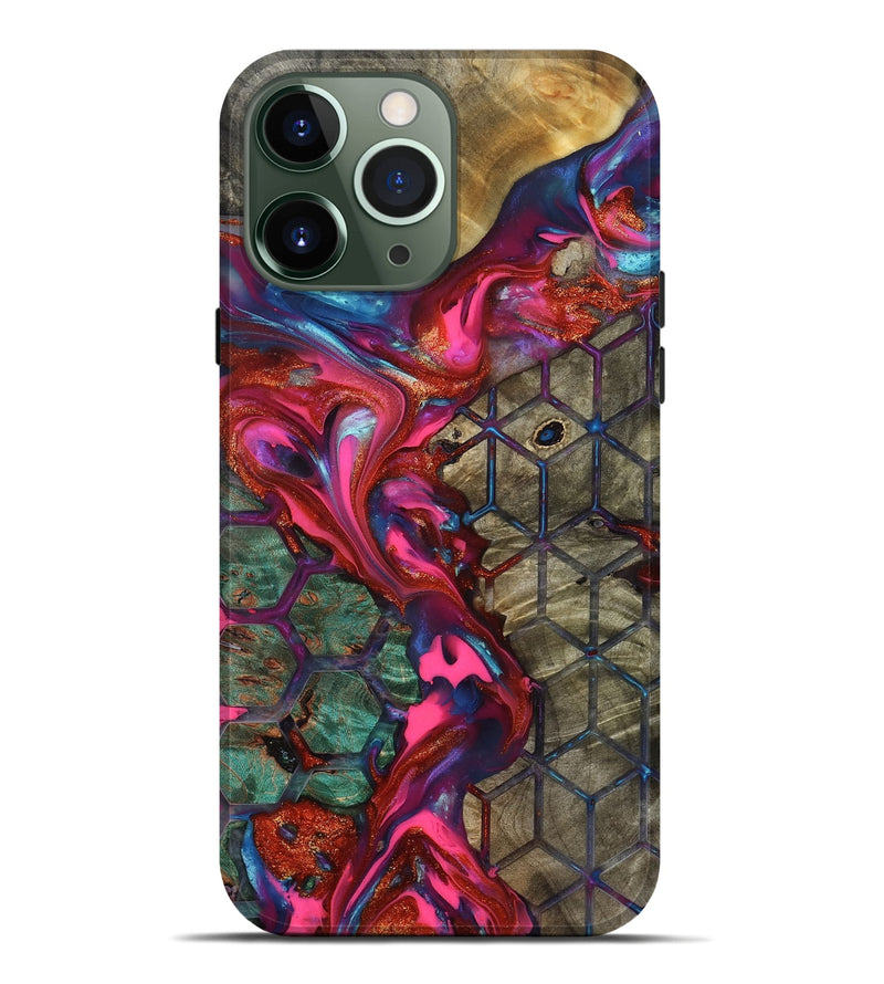 iPhone 13 Pro Max Wood Live Edge Phone Case - Ayah (Pattern, 819132)