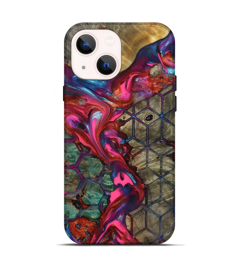 iPhone 14 Wood Live Edge Phone Case - Ayah (Pattern, 819132)