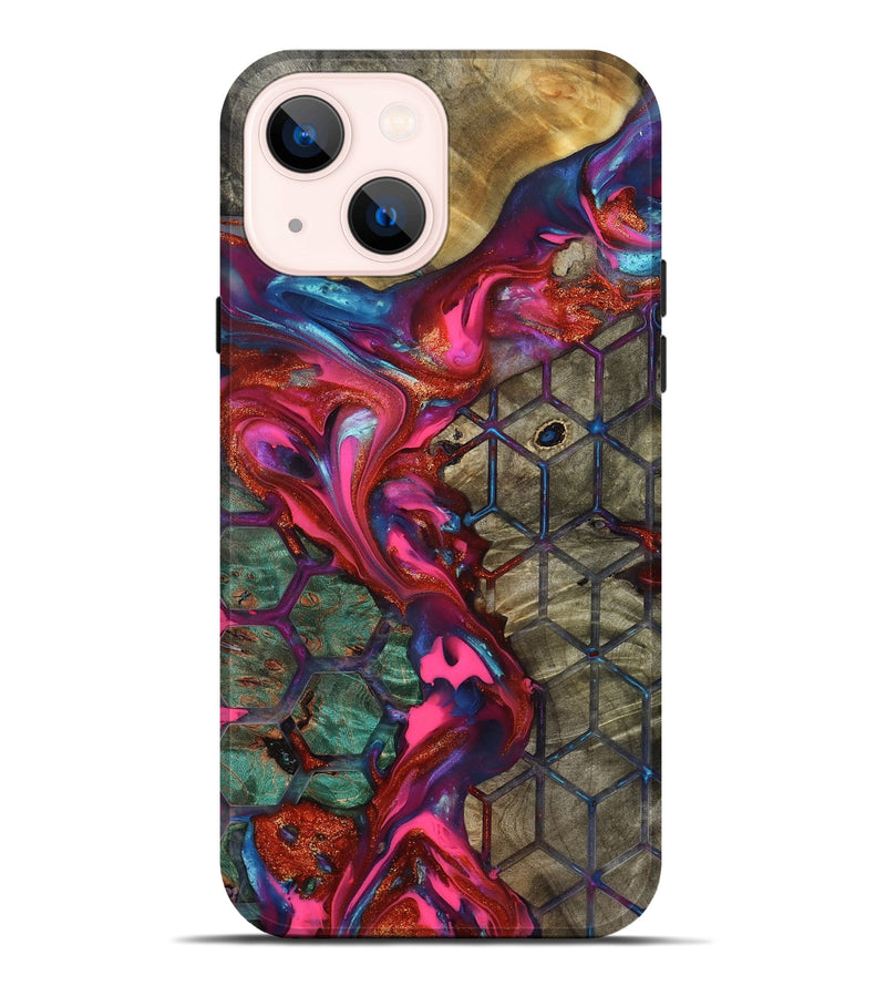 iPhone 14 Plus Wood Live Edge Phone Case - Ayah (Pattern, 819132)
